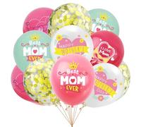 Ovanda 28 globos para el día de la madre, color rosa, con texto en alemán "Alles Liebe Zum Muttertag Deko Ballon,Mama Geburtstag Luftballons,Alles Gute zum Muttertag beste Mama,Muttertags Party Dekora