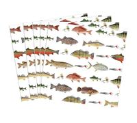 Ovanda Servilletas de mar, 20 unidades, 33 x 33 cm, mundo submarino, cumpleaños infantiles, servilletas hawaianas, vajilla de fiesta, decoración de sirena, bautizo, confirmación, servilletas de