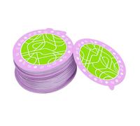 OVAQUIXI 100 Cápsulas de café con Tapas de Papel de Aluminio, Sellos de Lengüeta de 51 Mm, con Cubiertas de Papel de Aluminio para Preservar la Frescura
