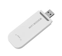 OVAQUIXI 4G WiFi USB Router, Plug & Play Pocket Mobile Hotspot con Ranura para Tarjeta SIM, Soporta 10 Dispositivos, para Viajes y Compartición de Múltiples Dispositivos (White)