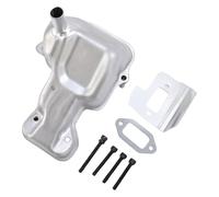 OVAQUIXI 506364204 Conjunto de Silenciador, Kit de Tornillos de Juntas de Acero para Sierras de Corte de Concreto K750 K760, con Reducción de Ruido y Durabilidad Mejoradas