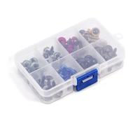 OVAQUIXI 80 Uds. 40 Pares de Ojos de Seguridad de 10mm con Arandelas para Oso de Peluche, Muñeco de Juguete, Artesanía para Hacer Marionetas de Animales (10mm)