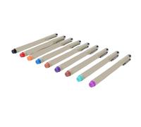 OVAQUIXI 9 Bolígrafos de Líneas Finas, Material Plástico, Escritura Suave y Salida Uniforme de Tinta para Artistas y escritores.