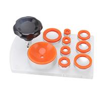 OVAQUIXI Abridor de Carcasa Trasera de Reloj, Herramienta Ergonómica y Eficiente para Quitar Silicona para Reparaciones Rápidas de Relojes, Aplicable a Varios Tamaños de 16 Mm a 66 Mm (Orange)