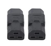 OVAQUIXI Adaptador de Corriente IEC320 C14 a C21, 2 uds., 10-15A, 125-250V, Conector de Alimentación de CA para PDU UPS, Convertidor de Conector de Cable de Estante de Servidor