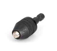 OVAQUIXI Adaptador de Vástago Hexagonal, Convertidor de Taladro, Negro, Rango de Sujeción de 0,3-3 Mm, de Broca Fácil para Bricolaje y Uso Profesional