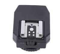 OVAQUIXI Adaptador de Zapata para Flash TTL con HSS, Expansión de Interfaz Múltiple, Sincronización de 4 Flashes, Extensor Elevador de Zapata para Cámaras DSLR y sin Espejo