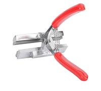 OVAQUIXI Alicates para Lienzo de Acero Inoxidable, Mordaza Ancha 12cm, Rojo de Plástico con Resorte para Tensar Lienzo en Bastidor, Suministros de Arte
