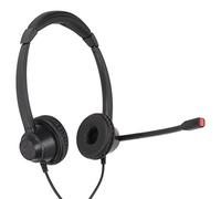 OVAQUIXI Auriculares Empresariales de 2,5 Mm, Material ABS con Micrófono HD, Auriculares con Cable Binaurales para Centro de Llamadas y Uso