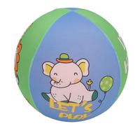 OVAQUIXI Balón de Fútbol Suave y Silencioso para Niños Pequeños, Juguete de Desarrollo Seguro para Uso en Interiores, en Casa o en la Escuela (Color Azul Verde)