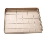 OVAQUIXI Bandeja de Chapa de Acero, Bandeja de Horno Antiadherente de Acero Al Carbono para Cupcakes y Hojaldre, 24,5x20,8 Cm, Perfecta para Panaderos Caseros (estilo 1)
