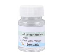 OVAQUIXI Barniz de Alto Brillo, Barniz Transparente Brillante para Pintura Acrílica, Capa Protectora Transparente de Secado Rápido de 60 Ml, Acabado de Alto Brillo, Ayuda a Prevenir el Desgaste de los
