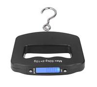 OVAQUIXI Báscula Colgante Digital Báscula de Gancho Electrónica ABS Capacidad de 50 Kg con Retroiluminación 4 Unidades para Equipaje Tienda de Viajes y Usuarios de Pesaje Exprés