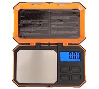 OVAQUIXI Báscula Digital de Joyería 0,01 G 500 G Báscula de Gramos con Pantalla LCD Retroiluminada 5 Modos de Unidad Función de Conteo de Tara para Pesar Hierbas Monedas Oro
