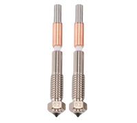 OVAQUIXI Boquilla de Intercambio Rápido Boquilla Extrusora Integrada Bimetálica 698F Reemplazo de Alta Temperatura para Impresora 3D QIDI PLUS 4 para Impresión Compuesta PLA ABS PETG TPU (0,2 mm)