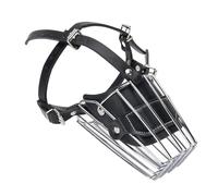 OVAQUIXI Bozal de Pastor Alemán con Cesta de Metal, Ajustable, Cómodo, para Evitar Ladridos, Mordeduras, Cubierta Bucal de Alambre para Perros Grandes, Resistente, Paseo Seguro, Antiladridos