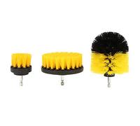 OVAQUIXI Brocha para Taladro, Broca para Fregar, Cepillo Limpiador para Taladro Eléctrico, Cerdas de Nailon, Juego de 3 Piezas para Lechada de Azulejos del Hogar, Limpieza de Baños