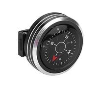OVAQUIXI Brújula de Navegación Antideslizante con Correa de Reloj Portátil para Acampar, Supervivencia Al Aire, Herramienta de Aprendizaje para Niños, Aleación de Aluminio, Negro, 1,2 Pulgadas,