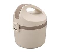OVAQUIXI Caja Aislada, Caja de Almuerzo de Acero Inoxidable con Tapa Sellada, Contenedor de Comida Portátil de una Sola Capa para Sopa, Arroz, Ensalada de Frutas, Escuela, Oficina, Viajes, Adultos y