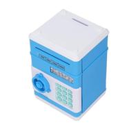 OVAQUIXI Caja de Ahorro de Dinero Electrónica para Niños, Linda Hucha de Dibujos Animados, Divertida Moneda en Efectivo, Juguete para Ahorrar Dinero con Contraseña, Juguete para Niños de Gran (Blue)