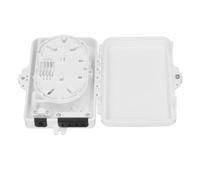 OVAQUIXI Caja de Distribución de Fibra 4 Núcleos Impermeable IP65 Montaje | Material ABS, Impermeable para Uso en Exteriores, Compatible con Red FTTH