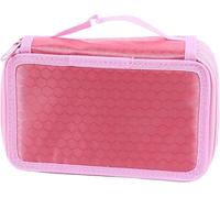 OVAQUIXI Camina de Lápiz de Bolsas de Lápiz de Color para 72 Ranuras, Diseño de Cremallera, Adecuado para Artistas Varios Requisitos de Creación (4 Capas 72 Agujeros)