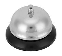 OVAQUIXI Campana de Llamada de Acero Inoxidable con Acabado de Espejo, Pulsador para Sonar para Servicio de Restaurante