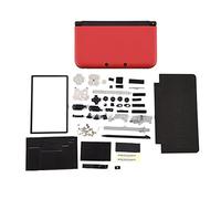 OVAQUIXI Carcasa Completa, Kit de Reemplazo para 3DS XL, Cubierta de Carcasa Completa con Botones y Juego de Piezas, Negro (rojo)
