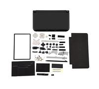 OVAQUIXI Carcasa Completa, Kit de Reemplazo para 3DS XL, Cubierta de Carcasa Completa con Botones y Juego de Piezas, Negro (BLACK)