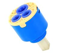 OVAQUIXI Cartucho de Disco de Cerámica de Cuarto de Vuelta de 35 Mm y 40 Mm, Válvula de Grifo de Repuesto de Plástico PP para Baño de Cocina, con Lámina de Cerámica para Evitar Fugas (40mm)