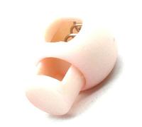 OVAQUIXI Cerradura de Cordón con Resorte, Tapón de Palanca de Plástico, Cierre Ajustable de un Orificio para Ropa Deportiva, Adecuado para Mochilas y Cordones de Zapatos (rosa carne)