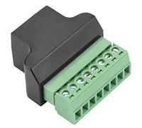 OVAQUIXI Conector Adaptador CCTV DVR Hembra RJ45 Preciso de 8 Pines para Interfaz de Red, Cabezal de Conversión de Moldeado de Plástico Duradero para un Rendimiento Estable