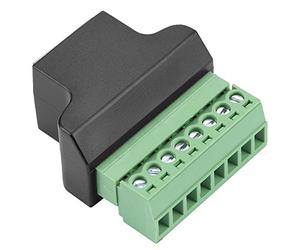 OVAQUIXI Conector Adaptador CCTV DVR Hembra RJ45 Preciso de 8 Pines para Interfaz de Red, Cabezal de Conversión de Moldeado de Plástico Duradero para un Rendimiento Estable