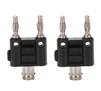 OVAQUIXI Conector de Enchufe Tipo Banana Hembra Latón ABS BNC Conector Tipo Banana 4 Mm J.20022 500 V Postes Adaptadores de Doble para Equipos Electrónicos Inversores Máquinas de Soldar Camión RV