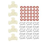 OVAQUIXI Conector de Manguera en T, Conectores Codificados por Colores con Material Plástico de Hierro y Silicona para una Fácil Identificación