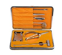 OVAQUIXI Conjunto de Herramientas para Cangrejo y Langosta, Acero Inoxidable, Kit de 8 Piezas, Cascanueces y Tenedores para Mariscos