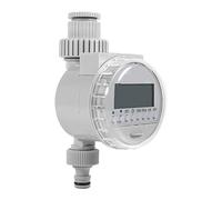 OVAQUIXI Controlador de Riego Temporizador de Riego con Energía Solar Válvula Programable Digital LCD 1 a 16 Veces Al Día 32 a 104 °F para Jardín, Balcón, por Goteo