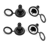 OVAQUIXI Cubierta de Bota con Tapa de Goma Impermeable de 20 Piezas para Interruptores de Palanca de 12 Mm Aislamiento de para Electrónica, Apto para Interruptor de Palanca Basculante de 12 Mm