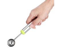 OVAQUIXI Cuchara para Melón de Acero Inoxidable, Herramienta para Tallar Frutas, 3 uds., con Ergonómico para Excavar Helados de Frutas (3 piezas conjunto)
