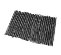 OVAQUIXI de Encuadernación con Alambre de Doble Bucle Alambre para Encuadernación con Bucle Recubierto de Nailon 9,5 Mm Paso 3 a 1 34 Bucles Capacidad de 60 Hojas para Informes A4 Documentos (BLACK)