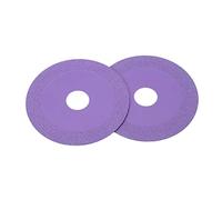 OVAQUIXI Disco para Cortar Vidrio, Hoja de Acero con Alto Contenido de Manganeso, Corte Rápido para Vidrio, Uso Cerámico, Diámetro Exterior 100 Mm (PURPLE)