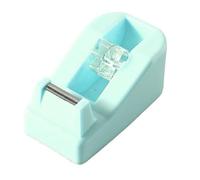 OVAQUIXI Dispensador de Cinta de Escritorio, Eje de 1.8 Cm de Diámetro, Cortador de Cinta de Plástico Resistente para Regalos, para Oficina, Estudiantes y Hogar (verde menta)
