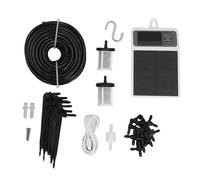 OVAQUIXI Dispositivo de Riego Automático Solar, Construcción ABS IPX5 con Batería de 2200 MAh para de Riego por Goteo de Jardín