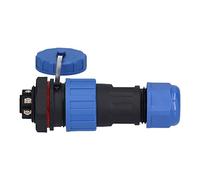 OVAQUIXI Enchufe de Aviación Conector PA66 PPS 5A IP68 Enchufe Macho Hembra Roscado sin Soldadura para Equipos Industriales Sistemas de Comunicación Uso de Instrumentación y Control (7 pines)