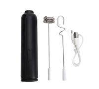 OVAQUIXI Espumador de Leche, Batidor Eléctrico Recargable para café con Leche y Capuchinos, 3 Configuraciones de Velocidad, Perfecto para Uso en la Cocina (BLACK)
