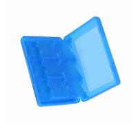 OVAQUIXI Estuche para Tarjetas de Memoria de Juegos, Organizador Portátil de Plástico para 3DS DSL DSI LL, Capacidad para 22 Cartuchos de Juegos con Diseño Compacto (Blue)