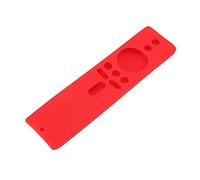 OVAQUIXI Funda de Silicona para Mando a Distancia, Funda Protectora Antideslizante para Mi Box S y Mi TV Stick, Recortes Precisos, Diseño de Cordón, Silicona Lavable para Uso Doméstico (Rojo)