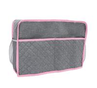 OVAQUIXI Funda para Máquina de Coser Impermeable, Cubierta Plegable con Bolsillos para Accesorios, Protector contra Polvo (Grey)