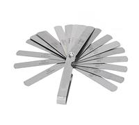 OVAQUIXI Galga de Espesores Medidor de Espesor de Acero Inoxidable 32 Cuchillas 0,04 a 0,88 Mm 95 Mm Longitud Total Herramienta de Medición de Espacios para Mecánica Configuración de Bujías de