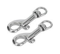 OVAQUIXI Gancho de Perno de un Extremo de Acero Inoxidable 316, Resistente y Resistente Al óxido, Perfecto para Collares de Perros y Correas para Mascotas, 2 Piezas, 65 Mm